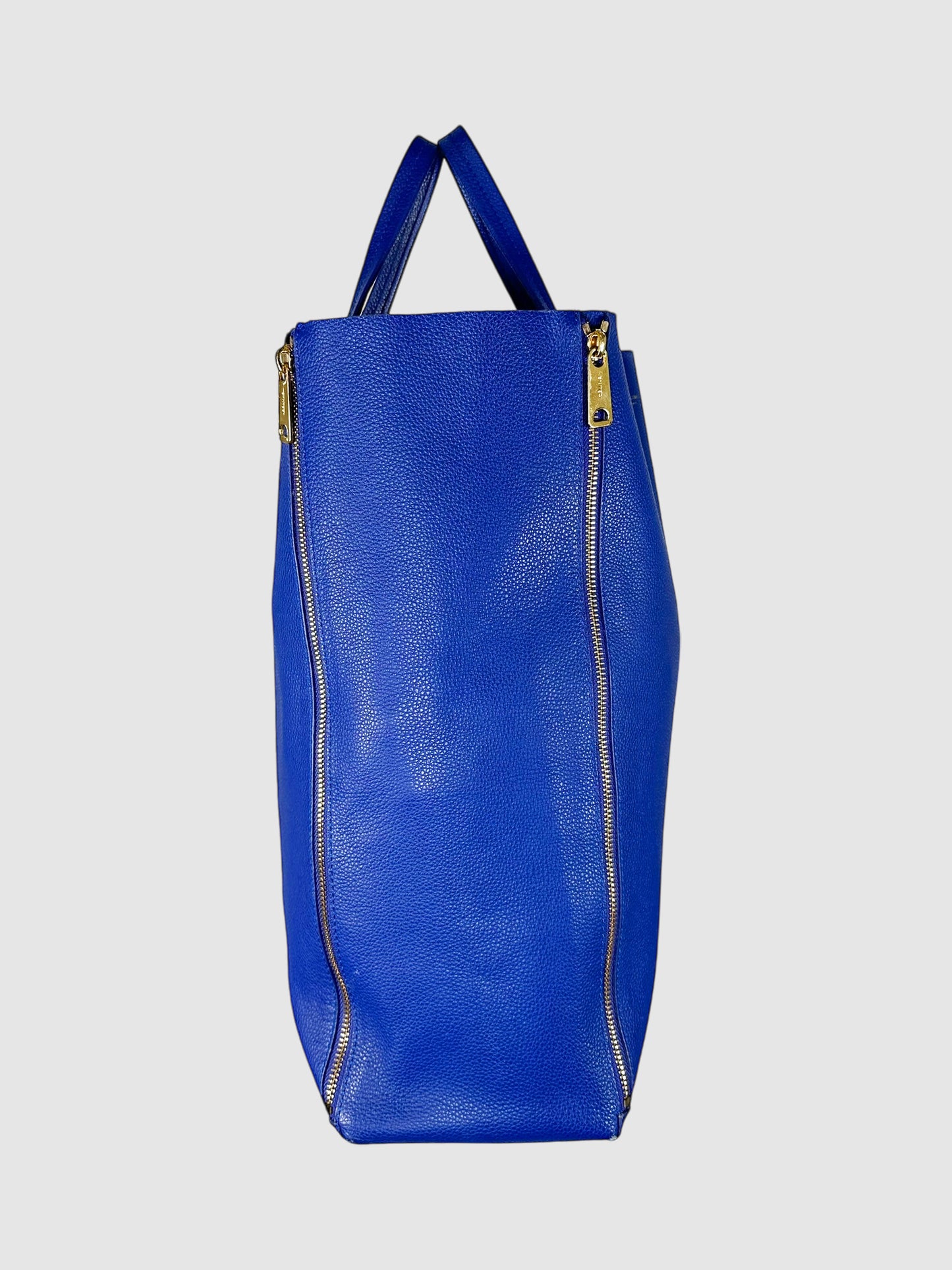 Zipper Accent Vertical Cabas Tote