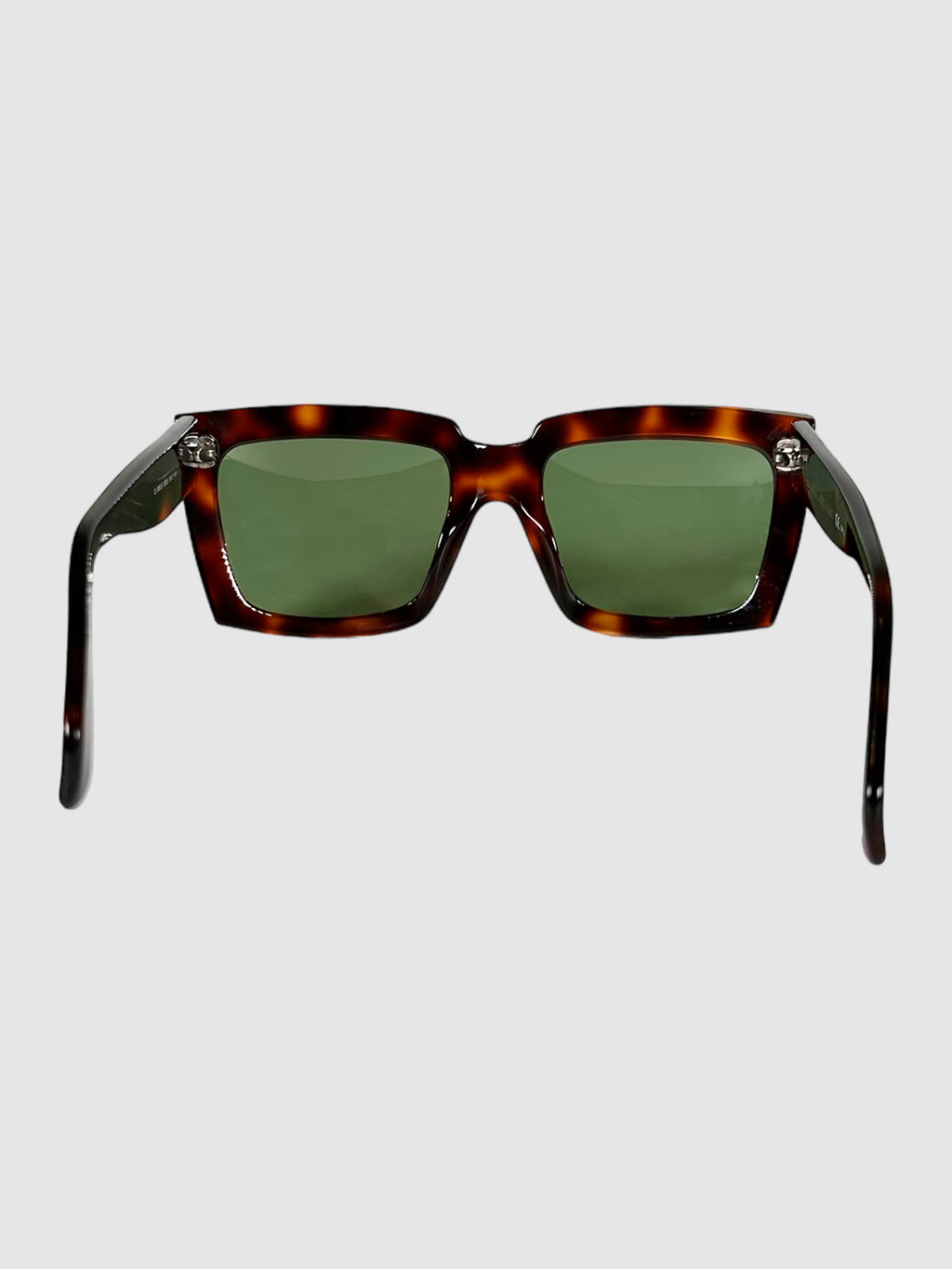 Celine Black and Brown Square Tortoiseshell Tinted Sunglasses Consignment Secondhand Designer Luxury Resale Toronto Trendy