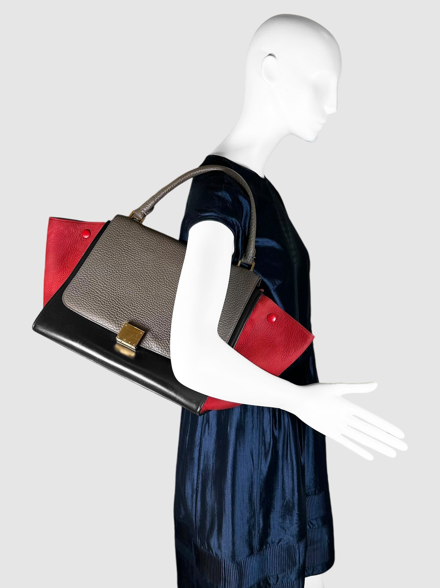 Tri-Colour Trapeze Bag