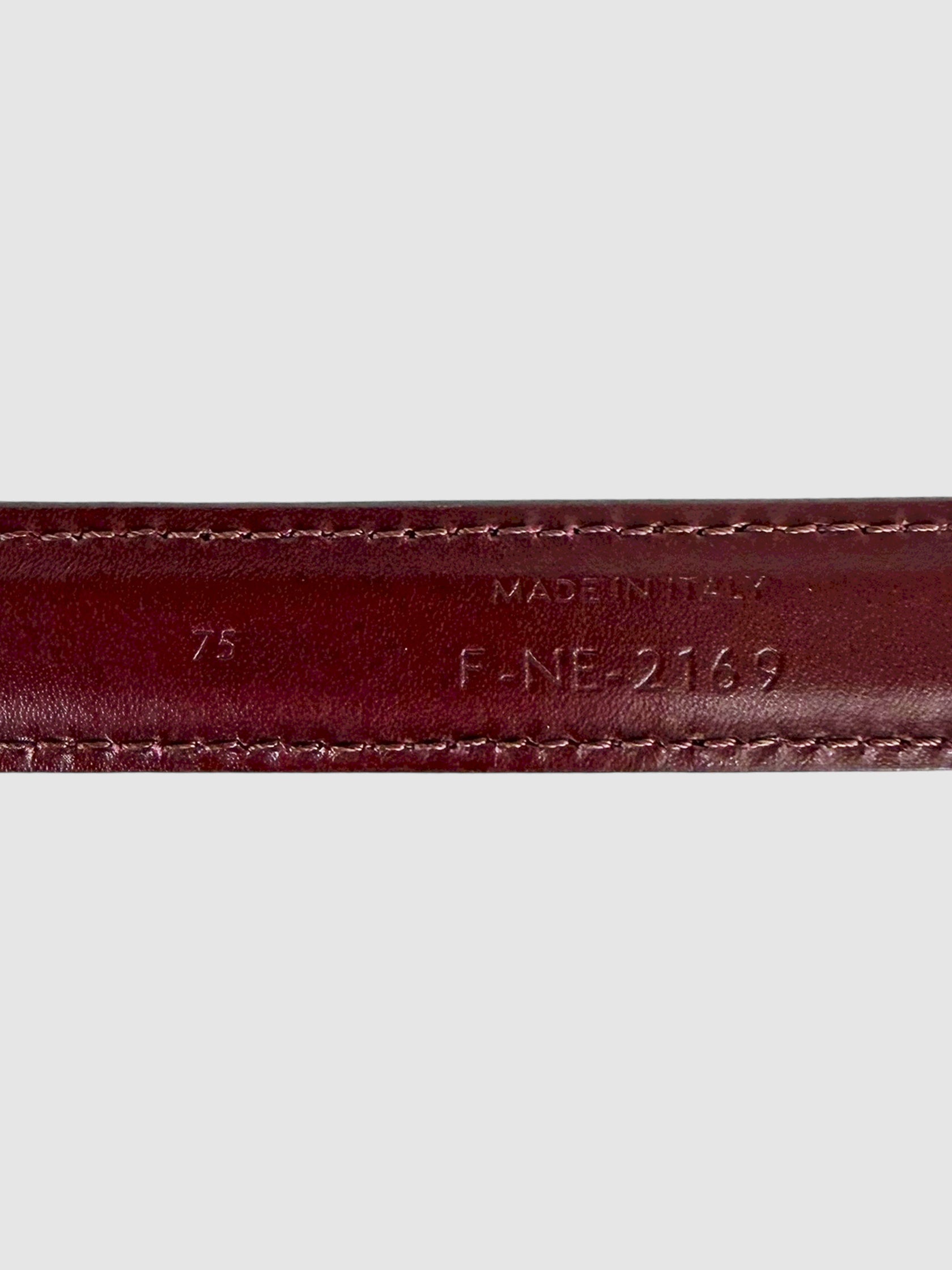 Leather Slim Belt