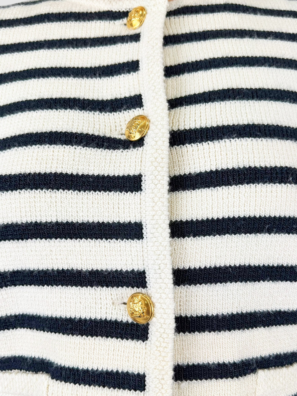 Wool Striped Cardigan