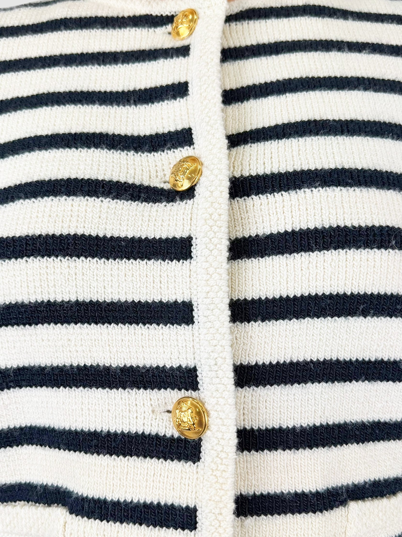 Wool Striped Cardigan
