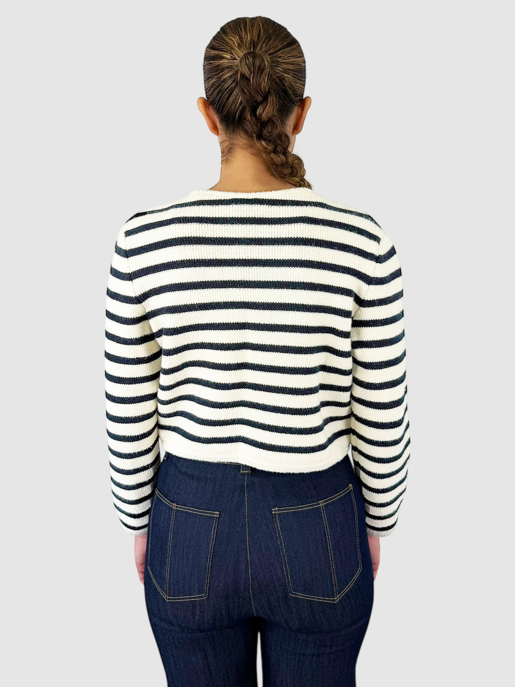Wool Striped Cardigan