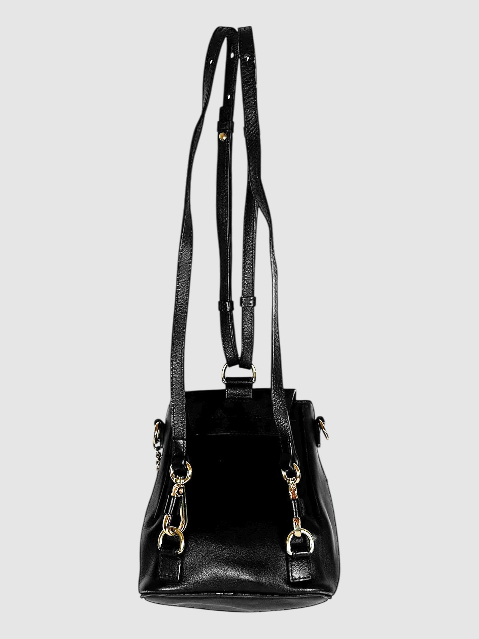 chloe faye mini backpack black Chloé Mini Faye Backpack and Shoulder Bag – Second Nature Boutique