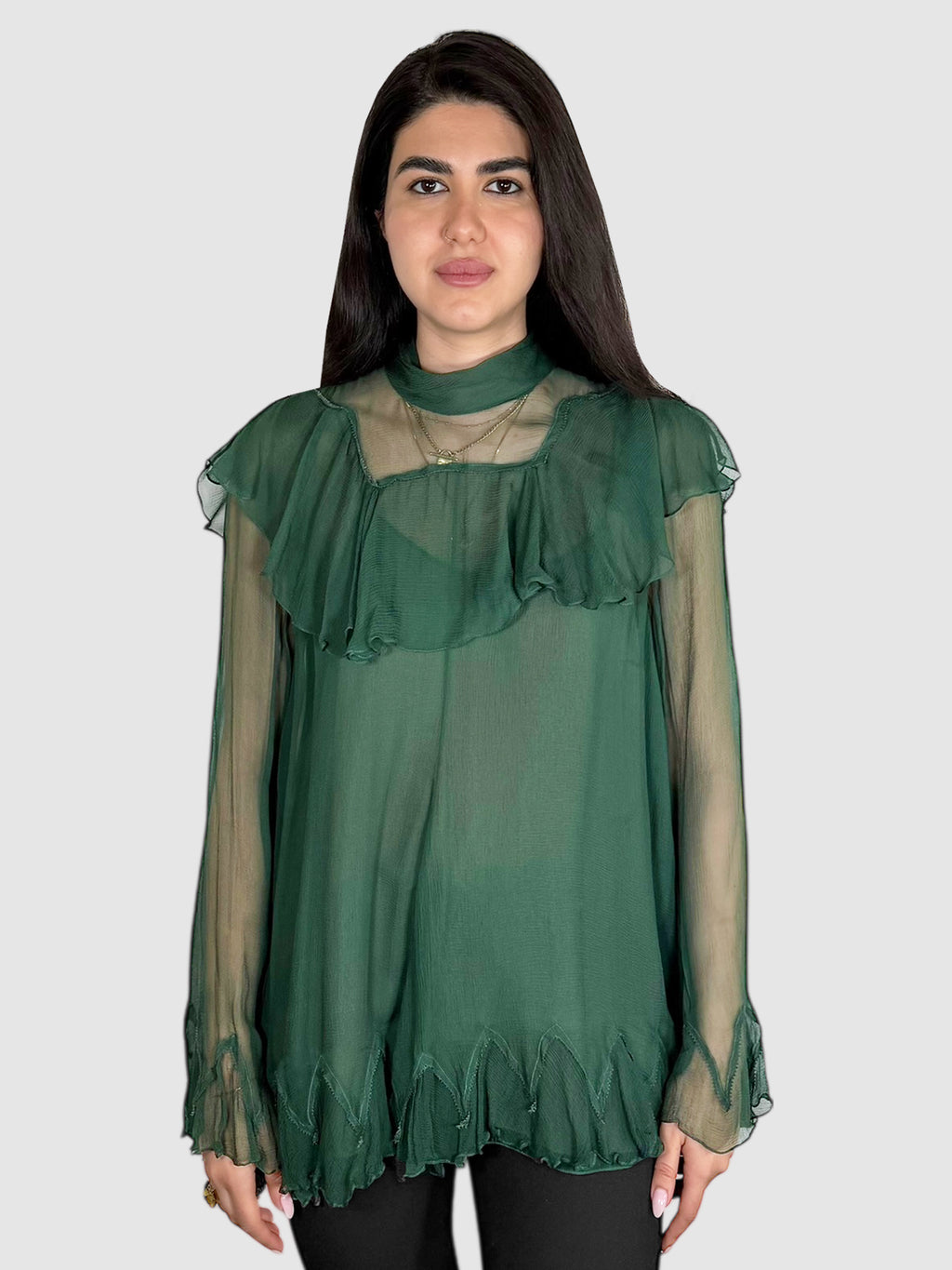 Sheer Flowy Top