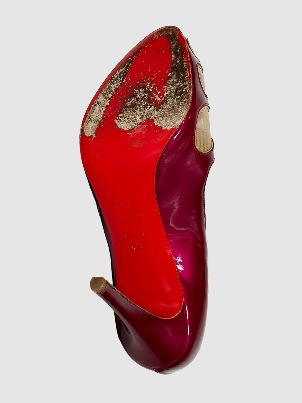 Patent Leather Mesh Pumps - Size 38.5