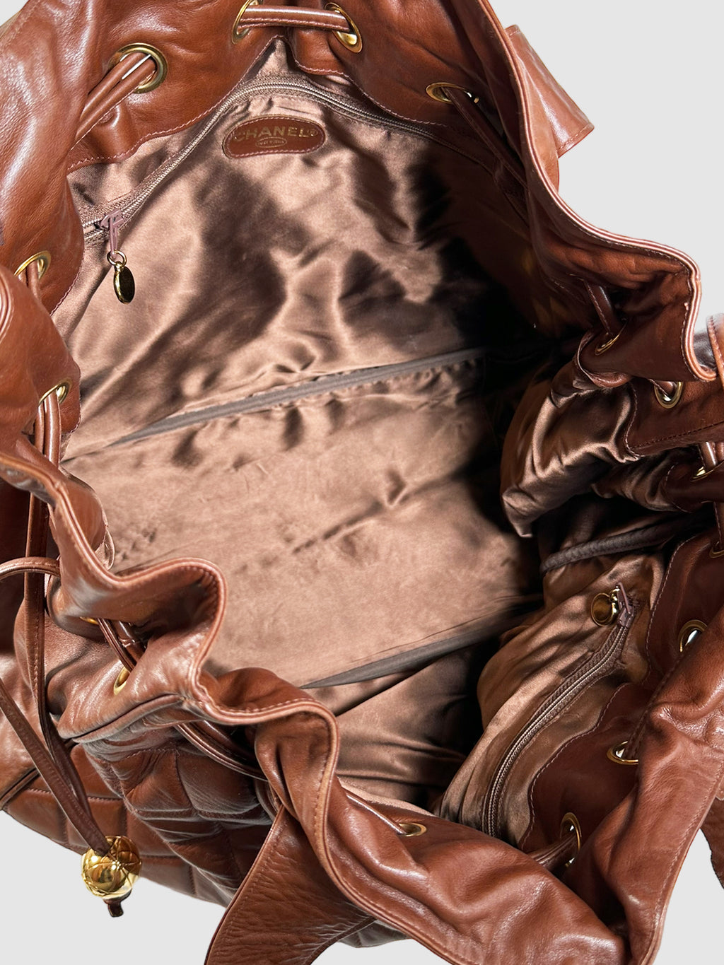 Matelasse CC Drawstring Shoulder Bag