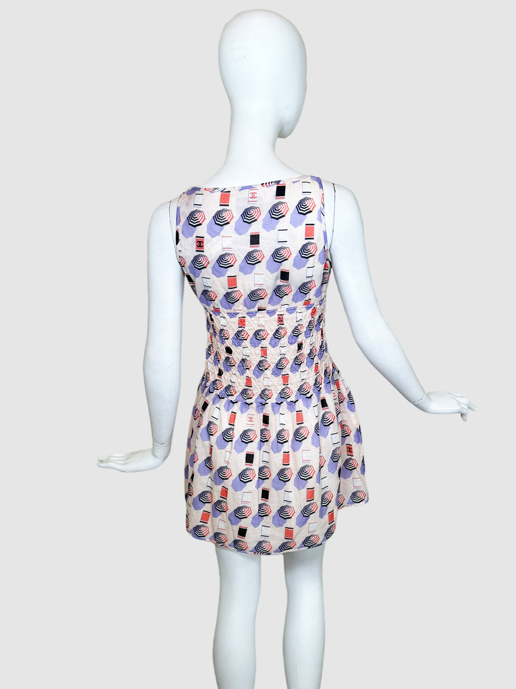 2019 Beach Print Mini Dress - Size 38