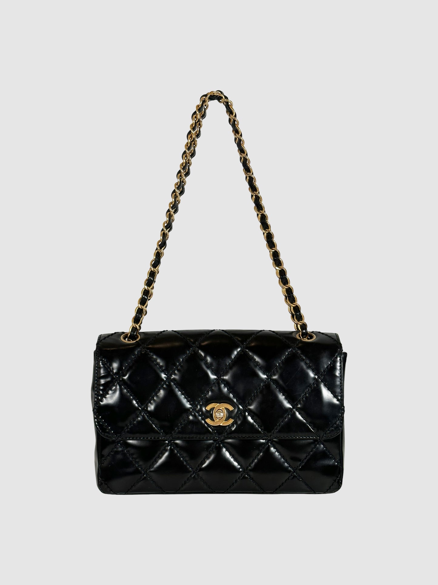 Vintage Quilted Flap Bag