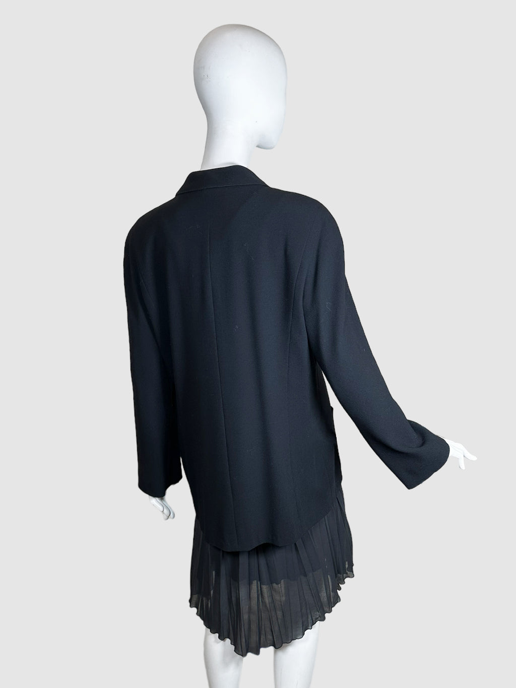 Single-Breasted Wool Blazer - Size 48