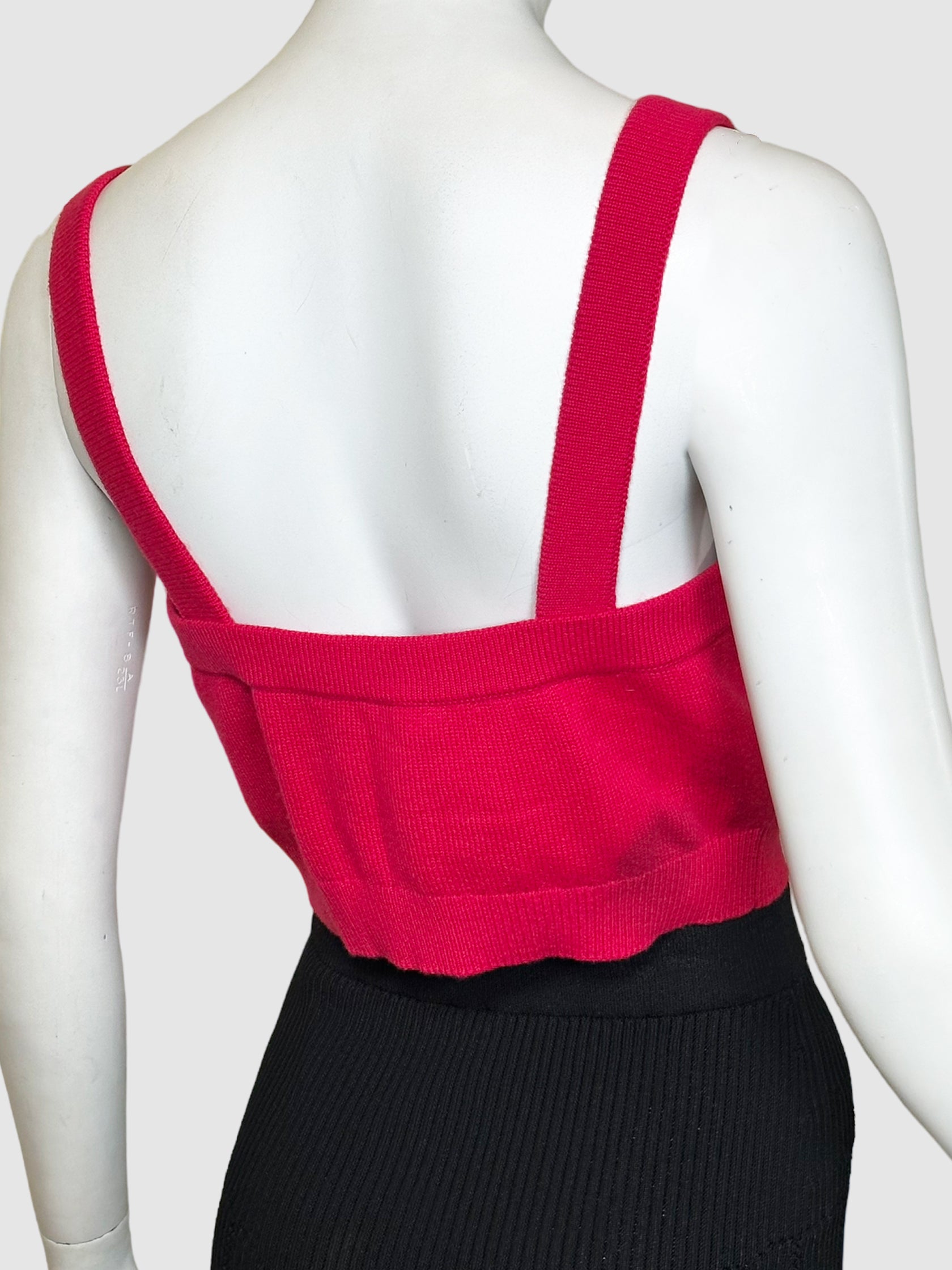 Cashmere Knit Crop Top - Size 38