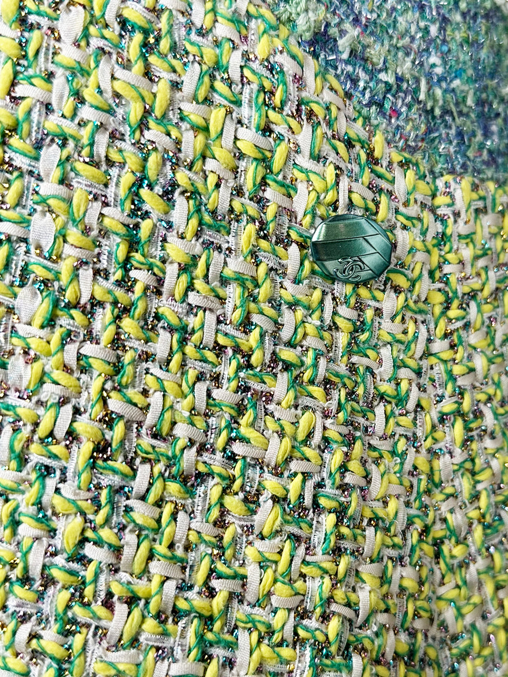 Sleeveless Tweed Mini Dress - Size 36