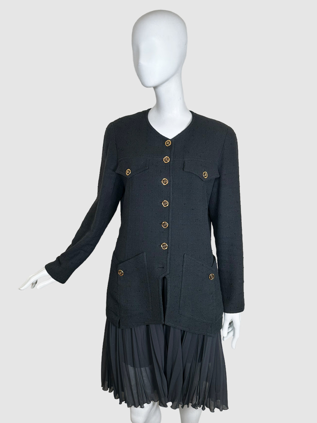 Single-Breasted Tailored Blazer - Size 44