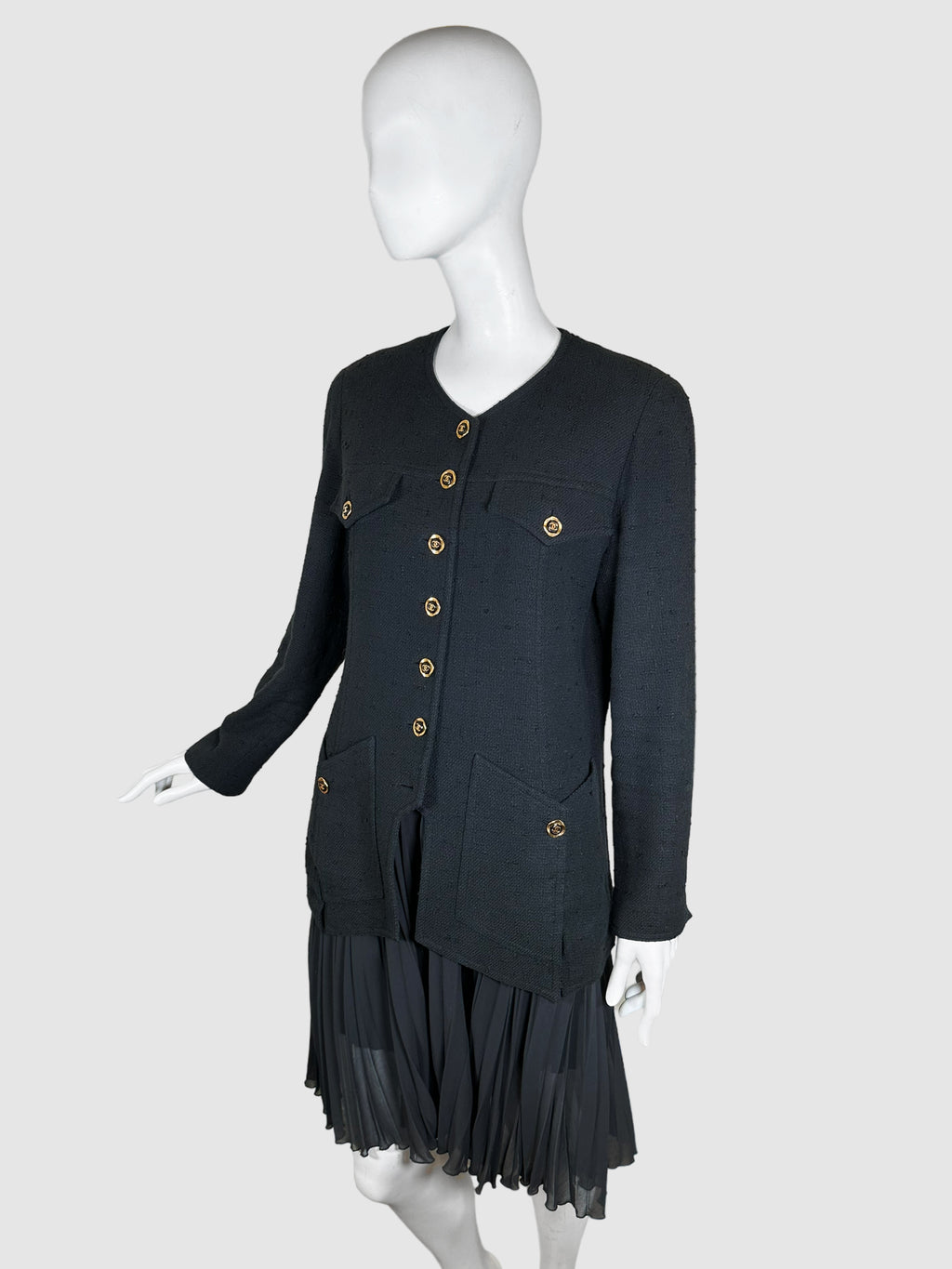 Single-Breasted Tailored Blazer - Size 44