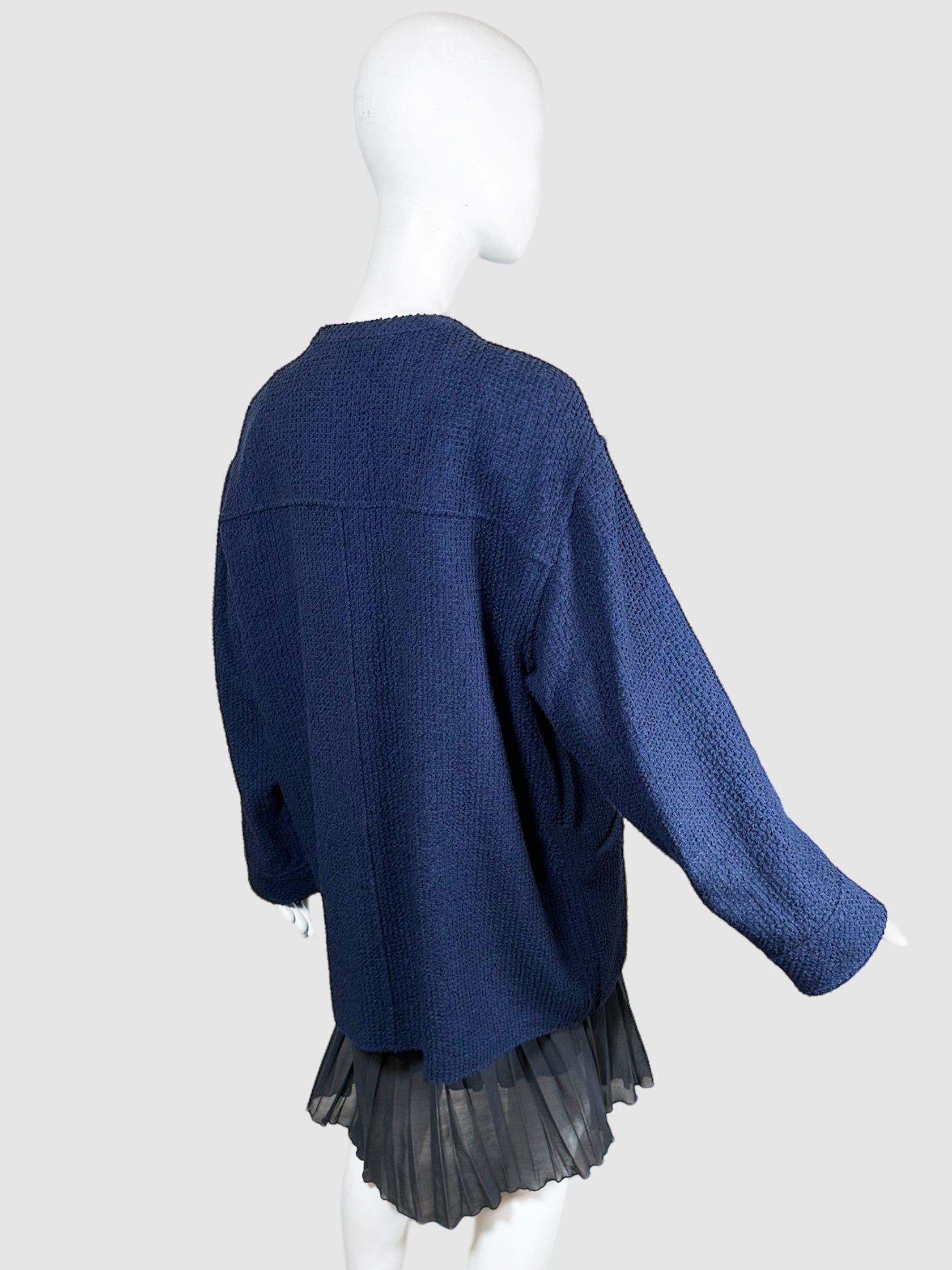 Wool Single-Breasted Jacket - Size 48