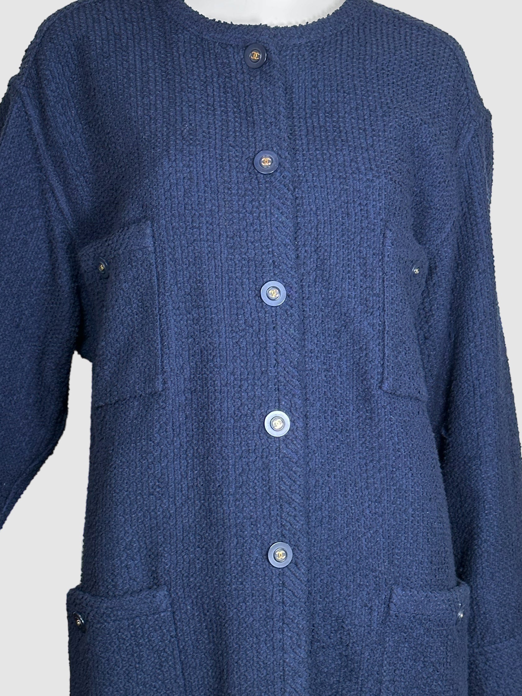 Wool Single-Breasted Jacket - Size 48