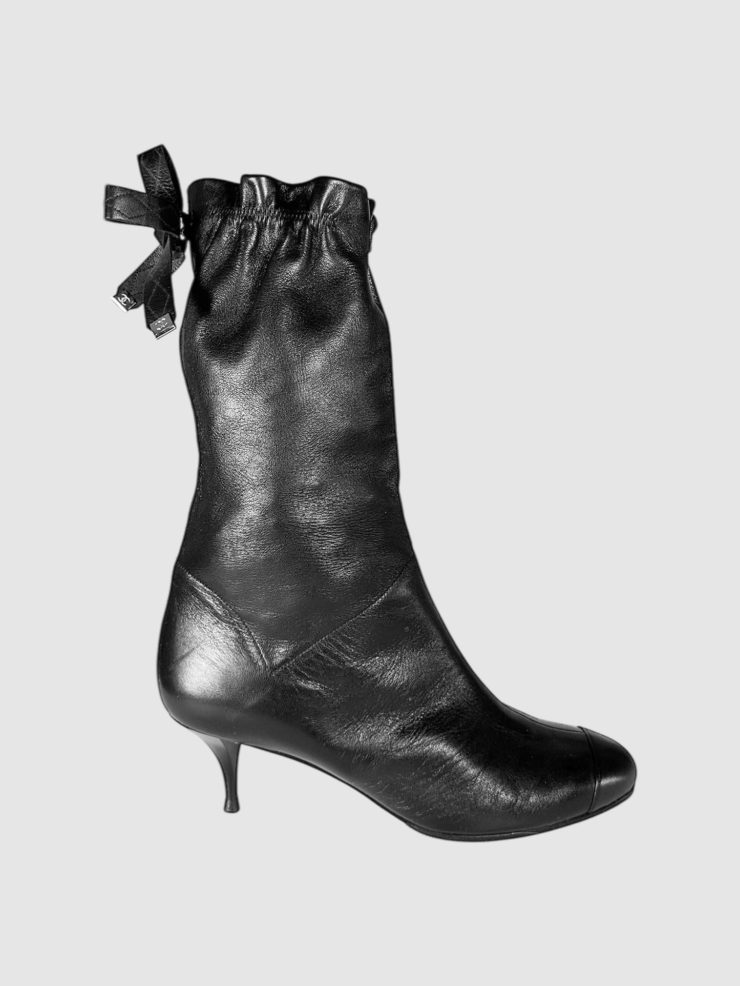 2006 Top Scrunch Bow Booties - Size 38.5