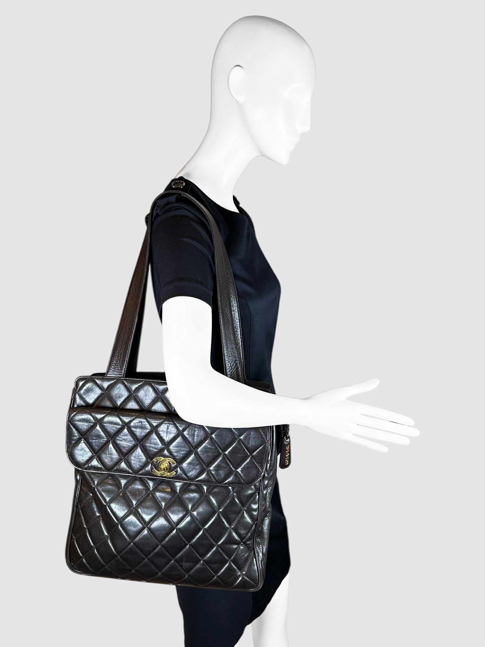 Quilted Lambskin CC Tote