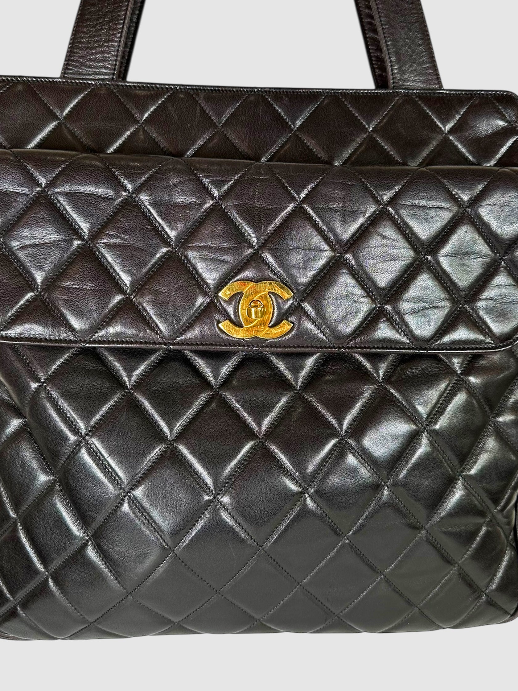 Quilted Lambskin CC Tote