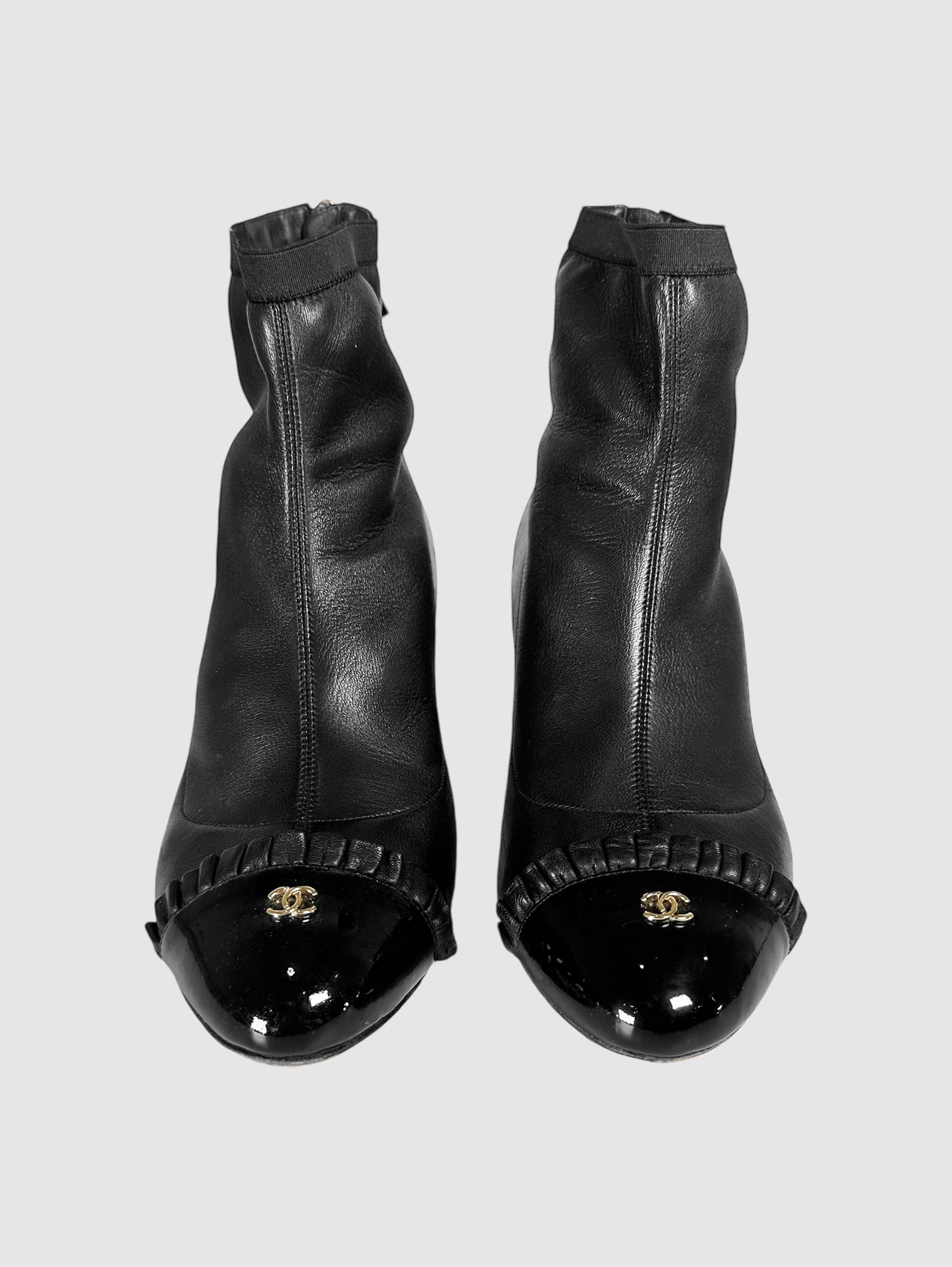 CC Logo Ankle Boots - Size 39