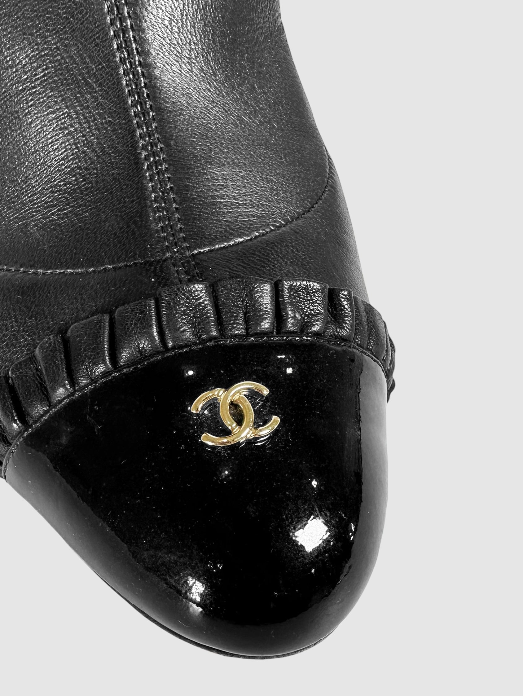 CC Logo Ankle Boots - Size 39