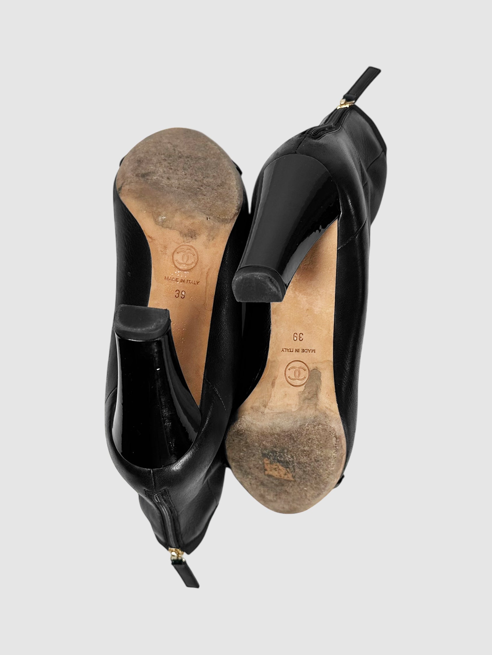 CC Logo Ankle Boots - Size 39