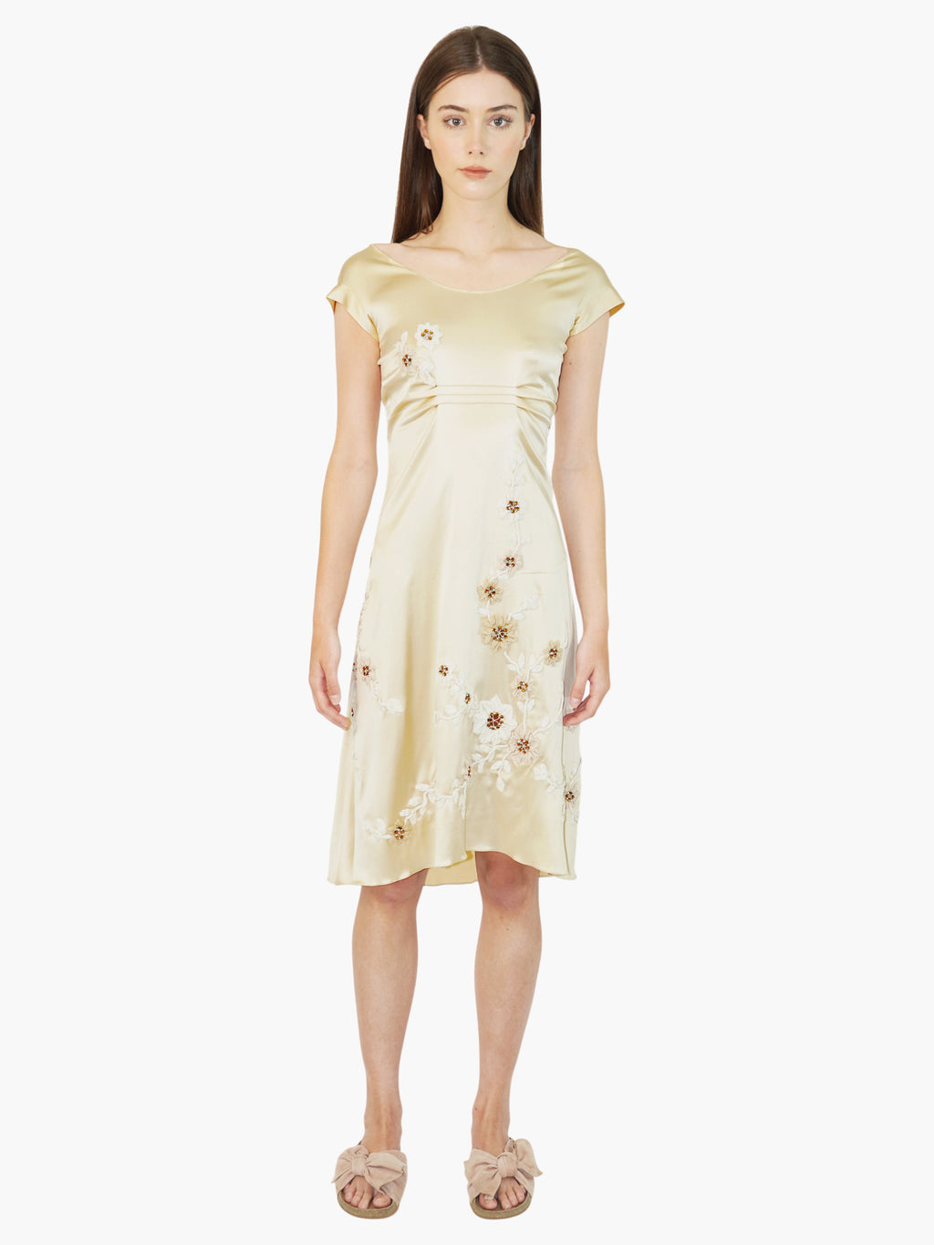 Silk Embroidered Dress