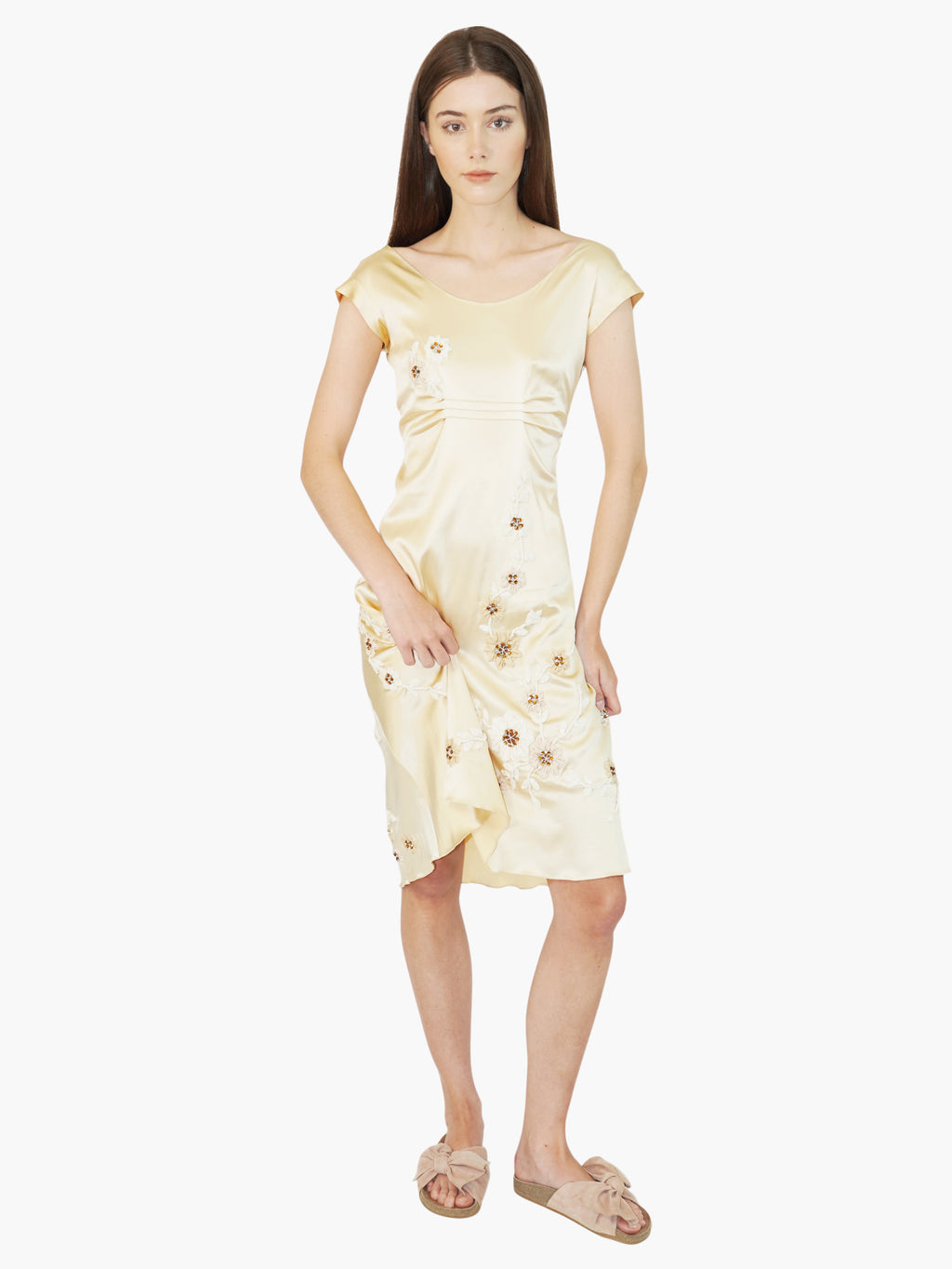 Silk Embroidered Dress