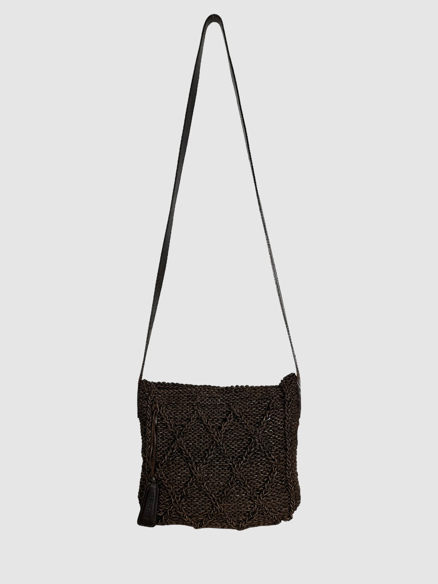 Braided Leather Crossbody Bag