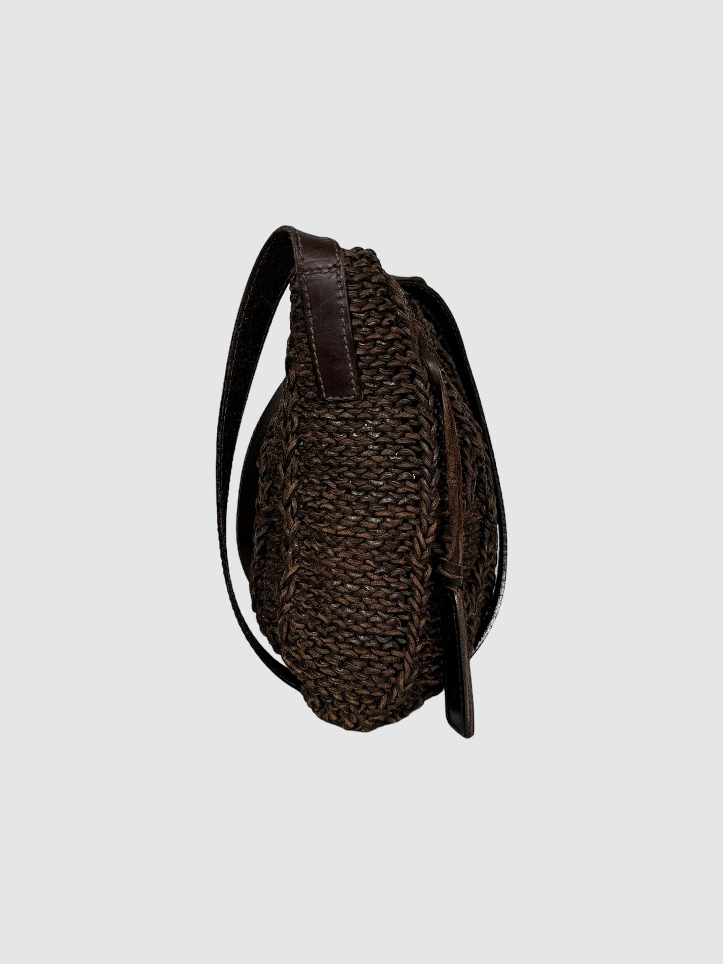 Braided Leather Crossbody Bag