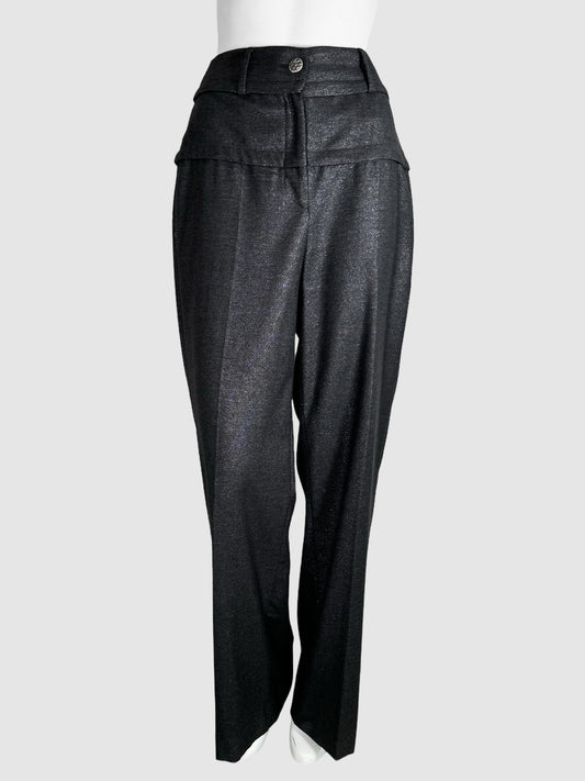 Metallic Wool Dress Pants - Size 40