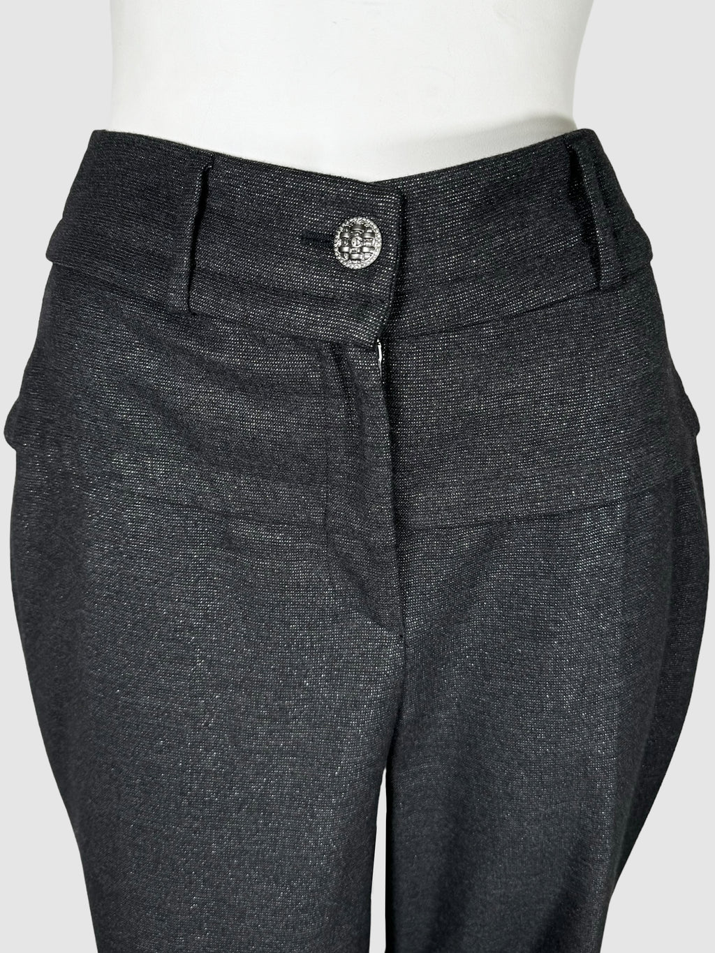 Metallic Wool Dress Pants - Size 40