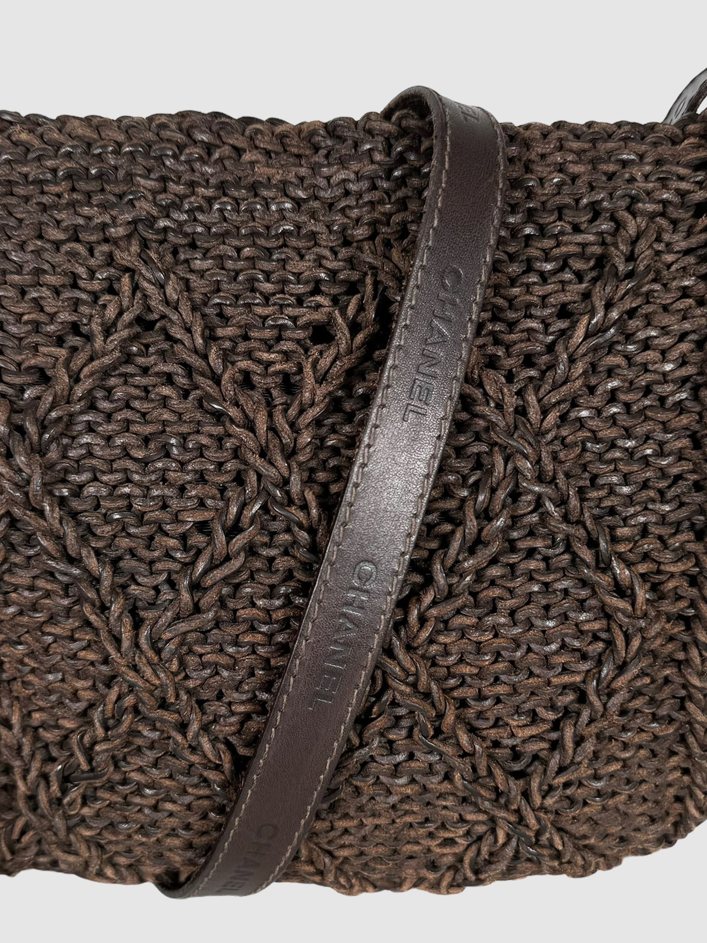 Braided Leather Crossbody Bag