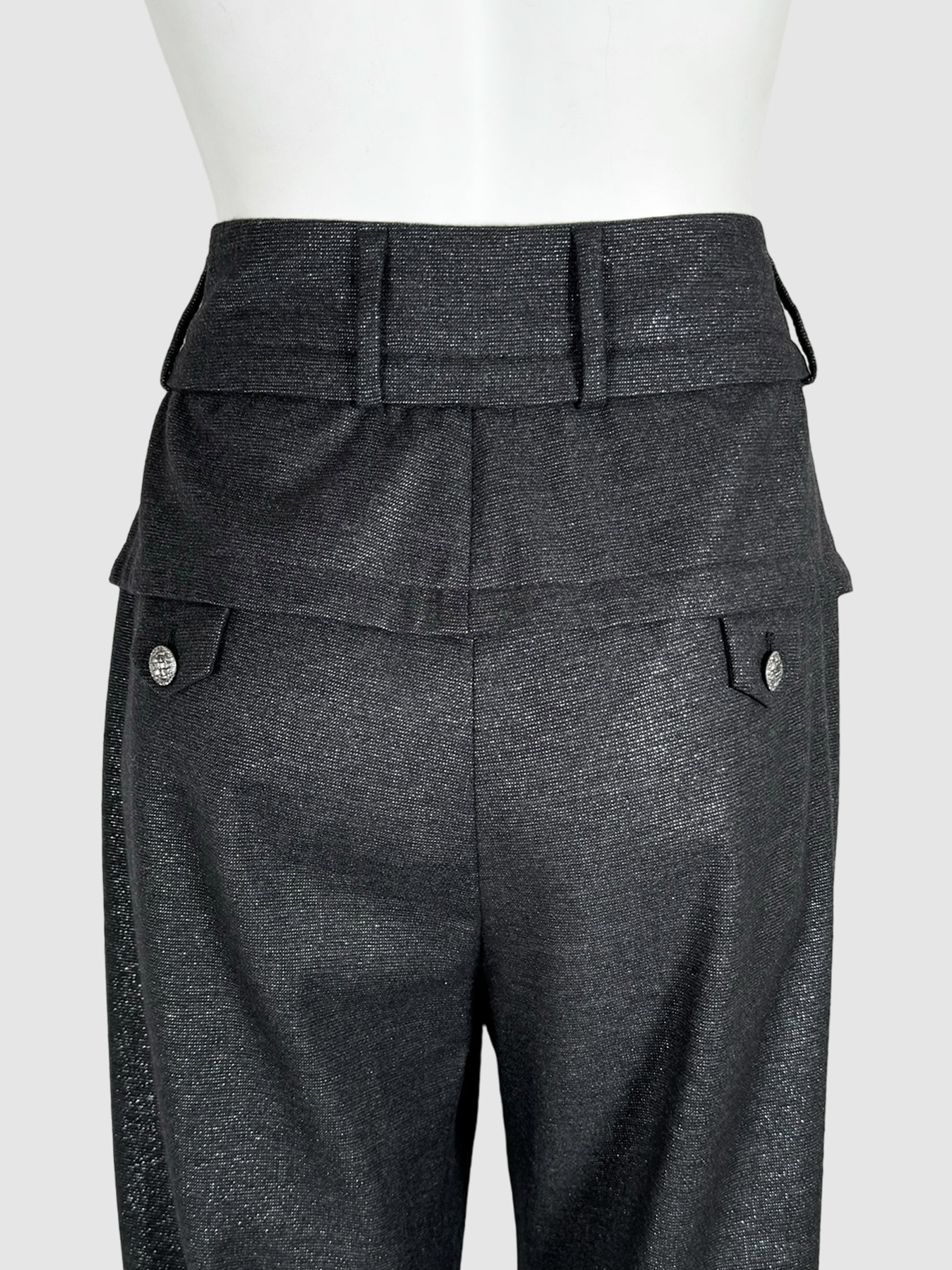 Metallic Wool Dress Pants - Size 40