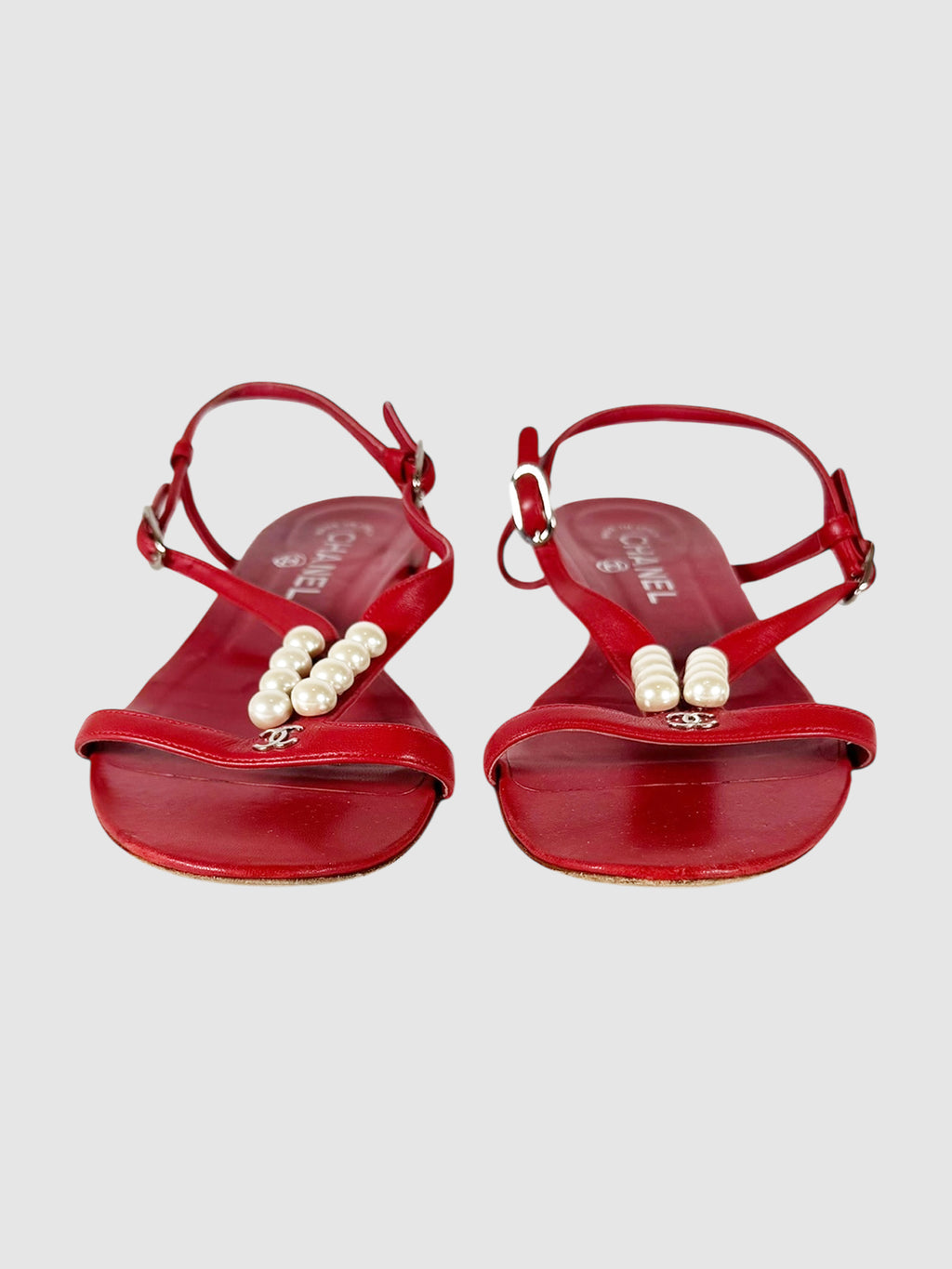 Pearl T-Strap Sandals