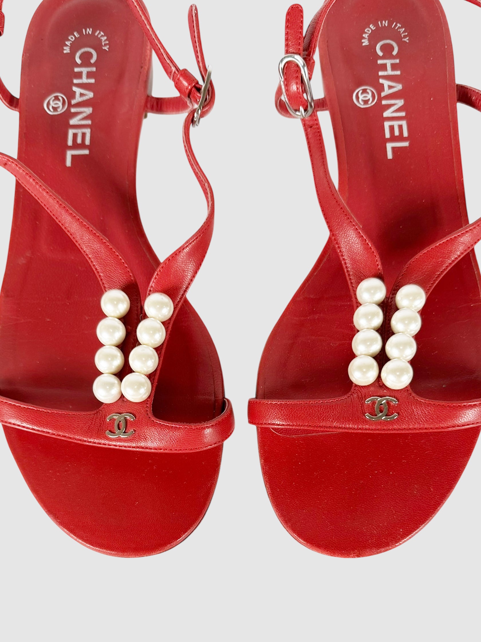 Pearl T-Strap Sandals