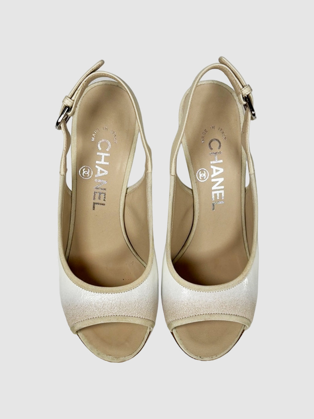 Leather Slingback Pumps - Size 35