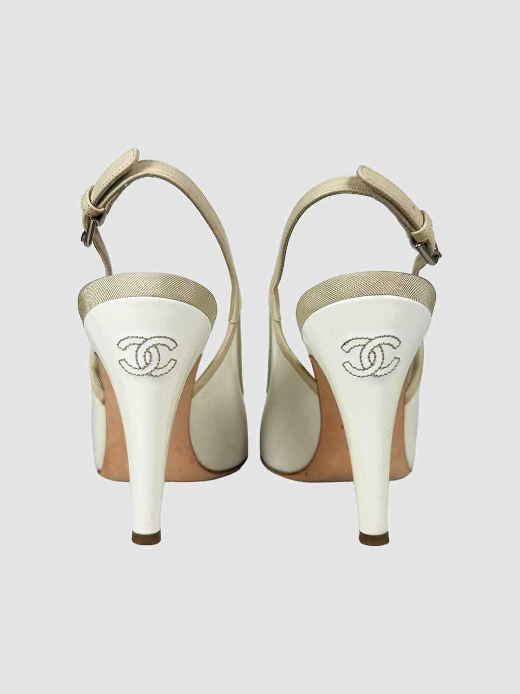 Leather Slingback Pumps - Size 35