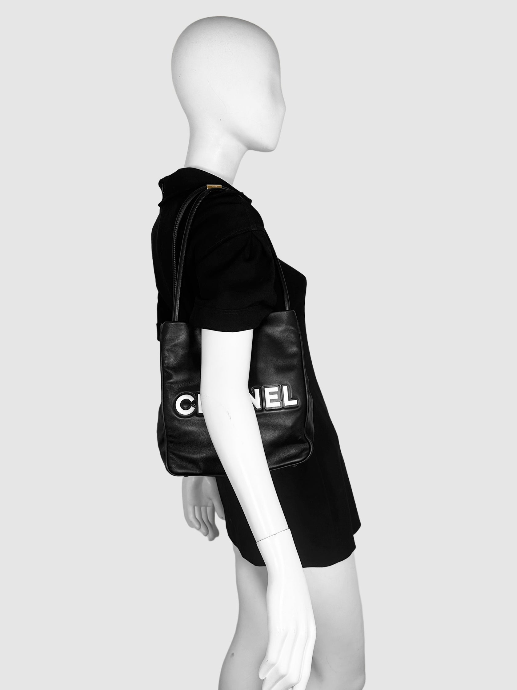 Chanel Lambskin Camellia Tote Bag luxury designer resale consignment secondhand