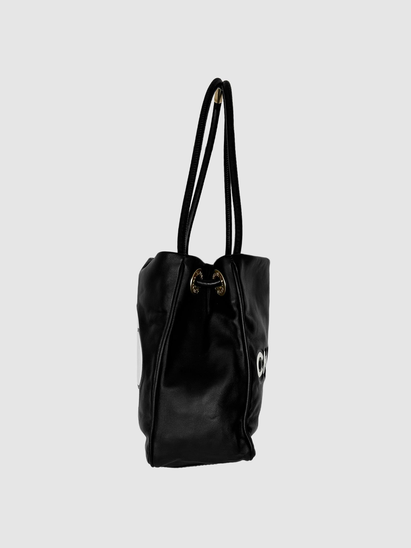 Lambskin Camellia Tote Bag