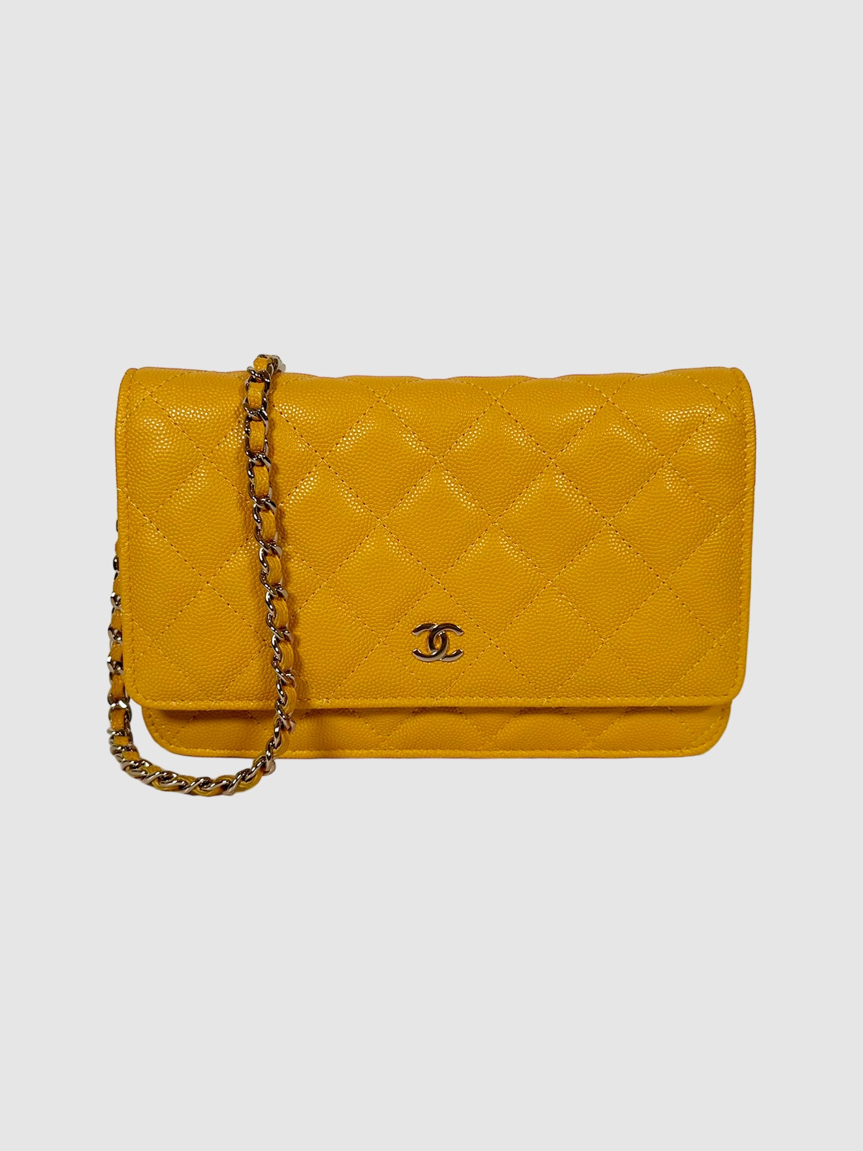 Caviar Quilted Wallet on Chain Bag
