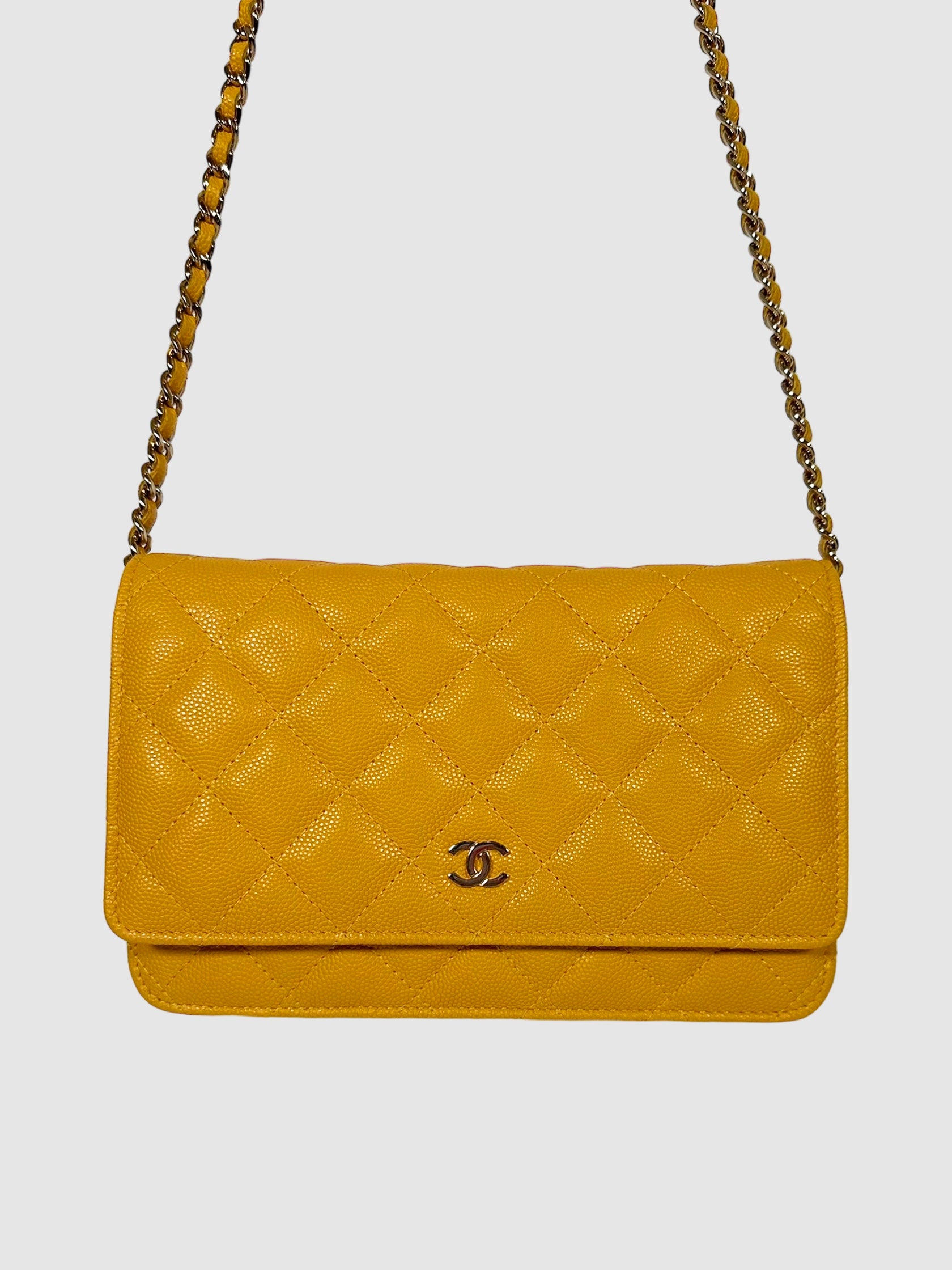 Caviar Quilted Wallet on Chain Bag