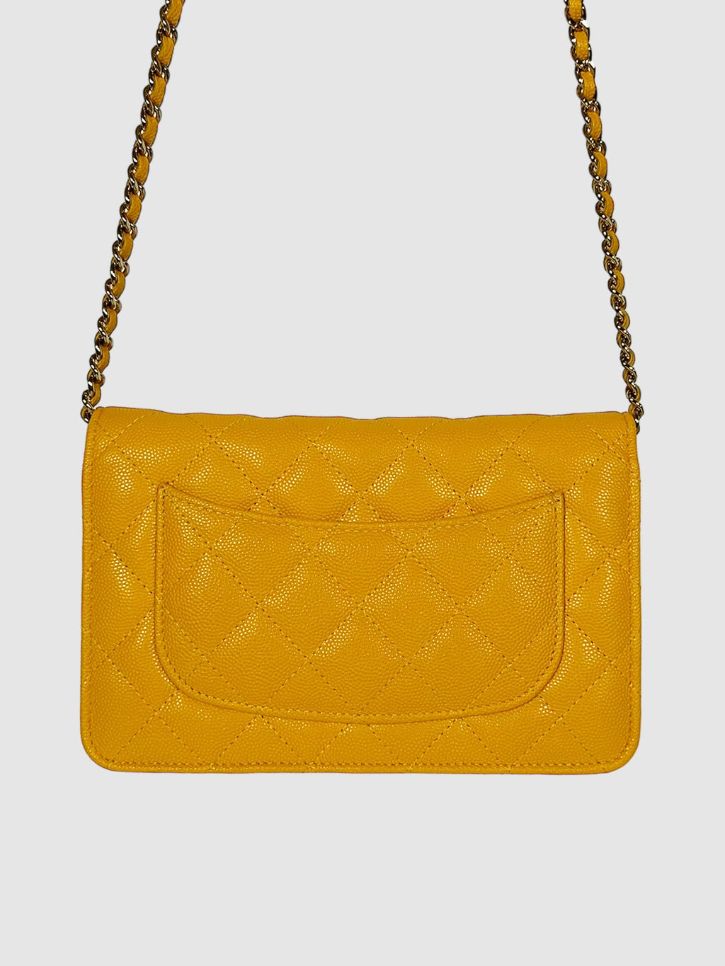 Caviar Quilted Wallet on Chain Bag