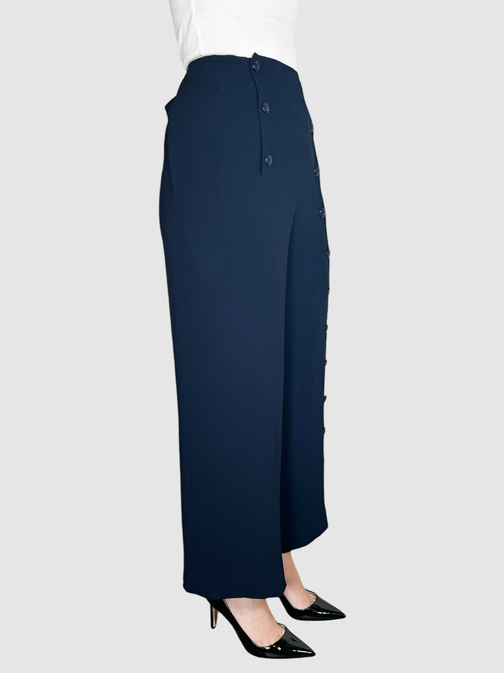 Wide Cropped Sailor Pants - Size 42