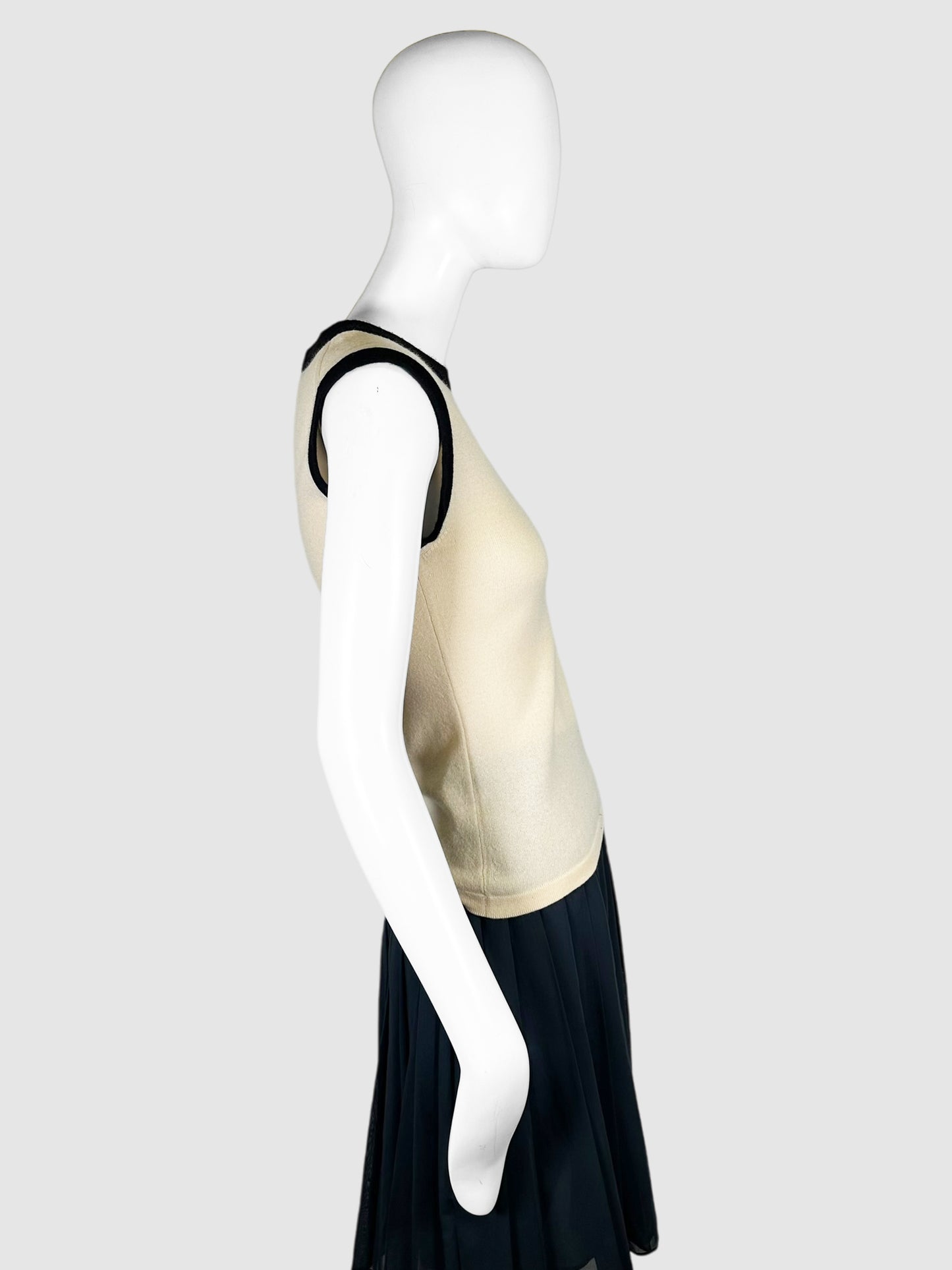 Cashmere Sleeveless Top - Size 38