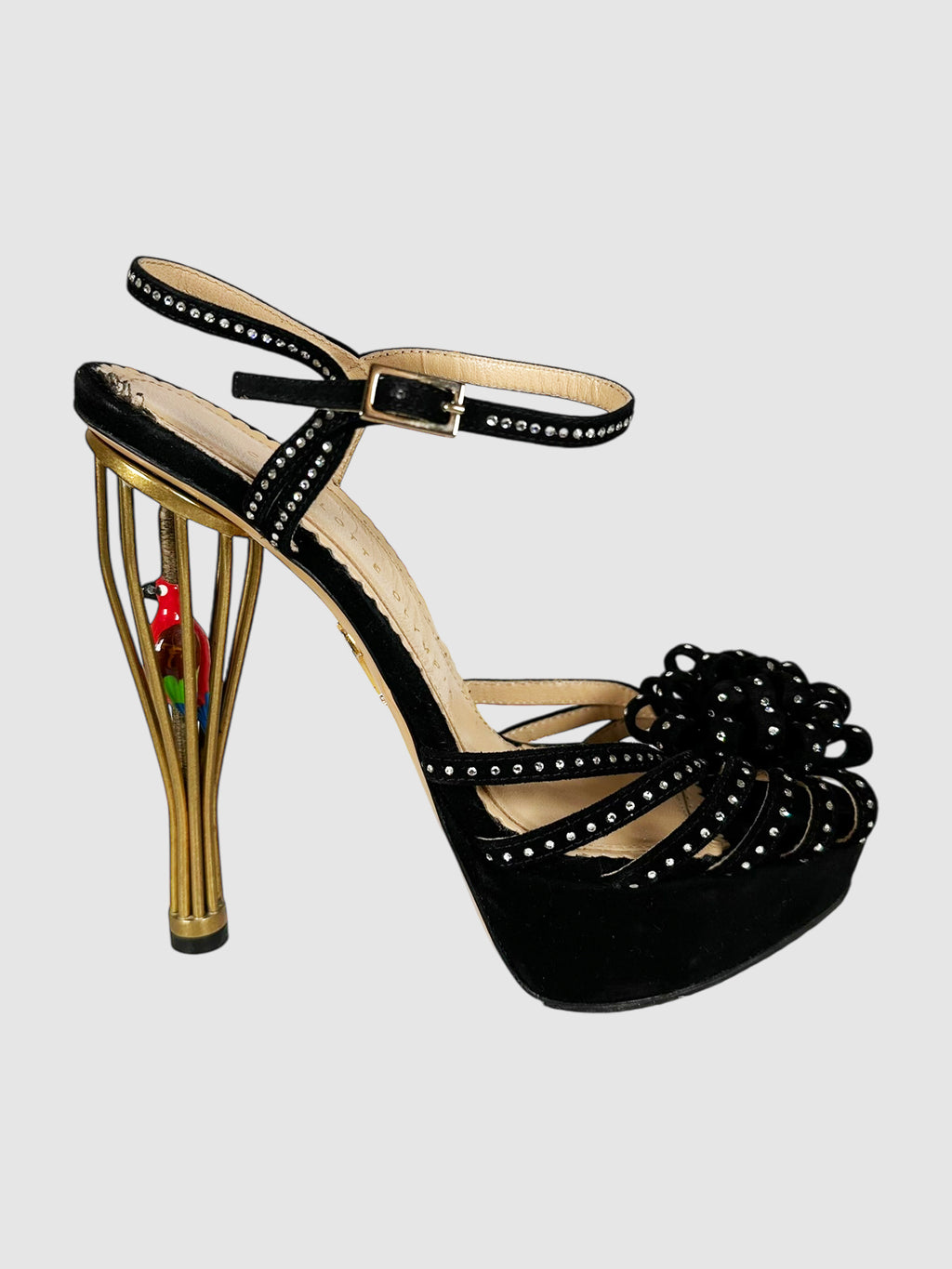 Birds of Paradise Cage Pumps - Size 37
