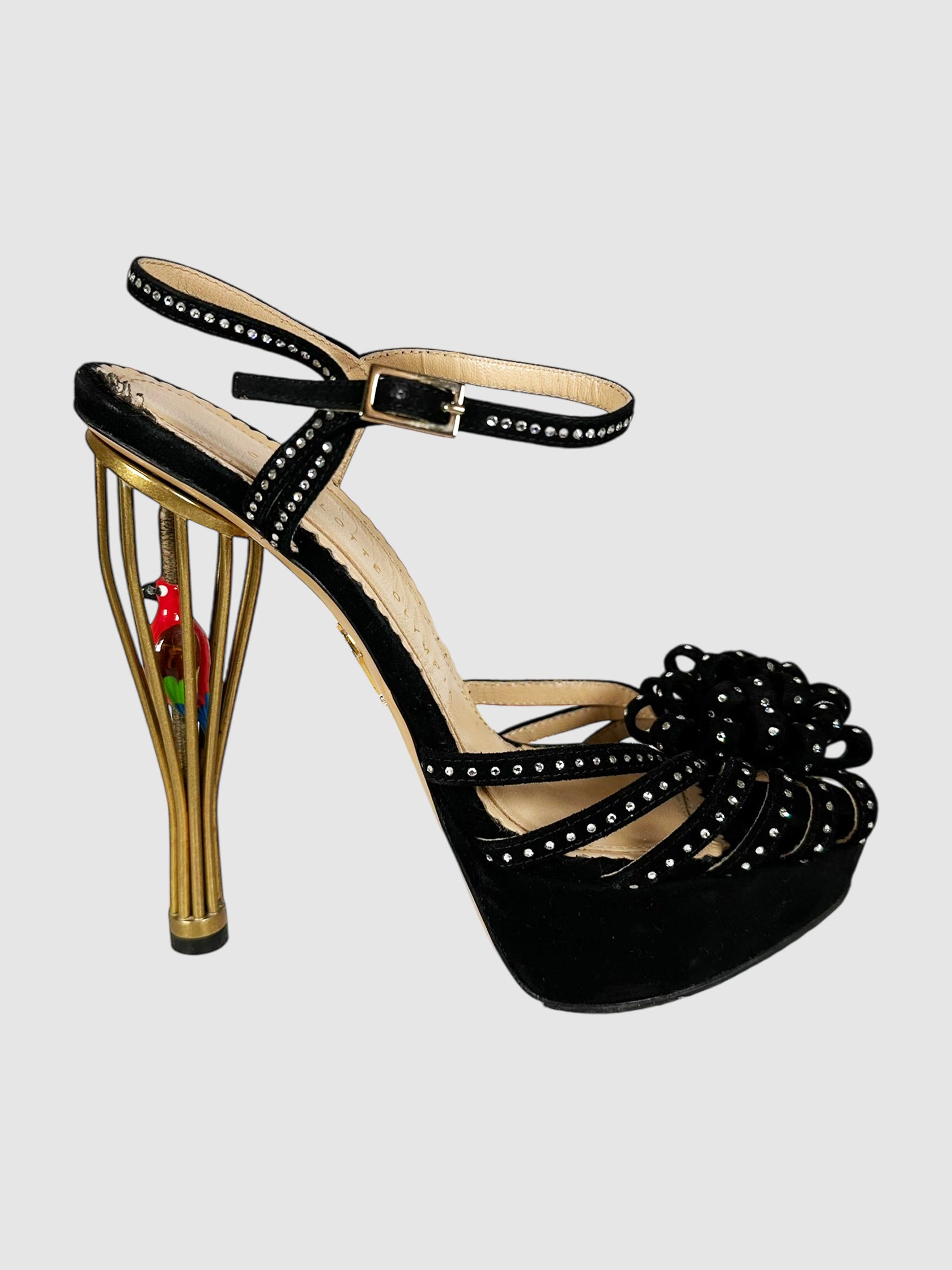 Birds of Paradise Cage Pumps - Size 37