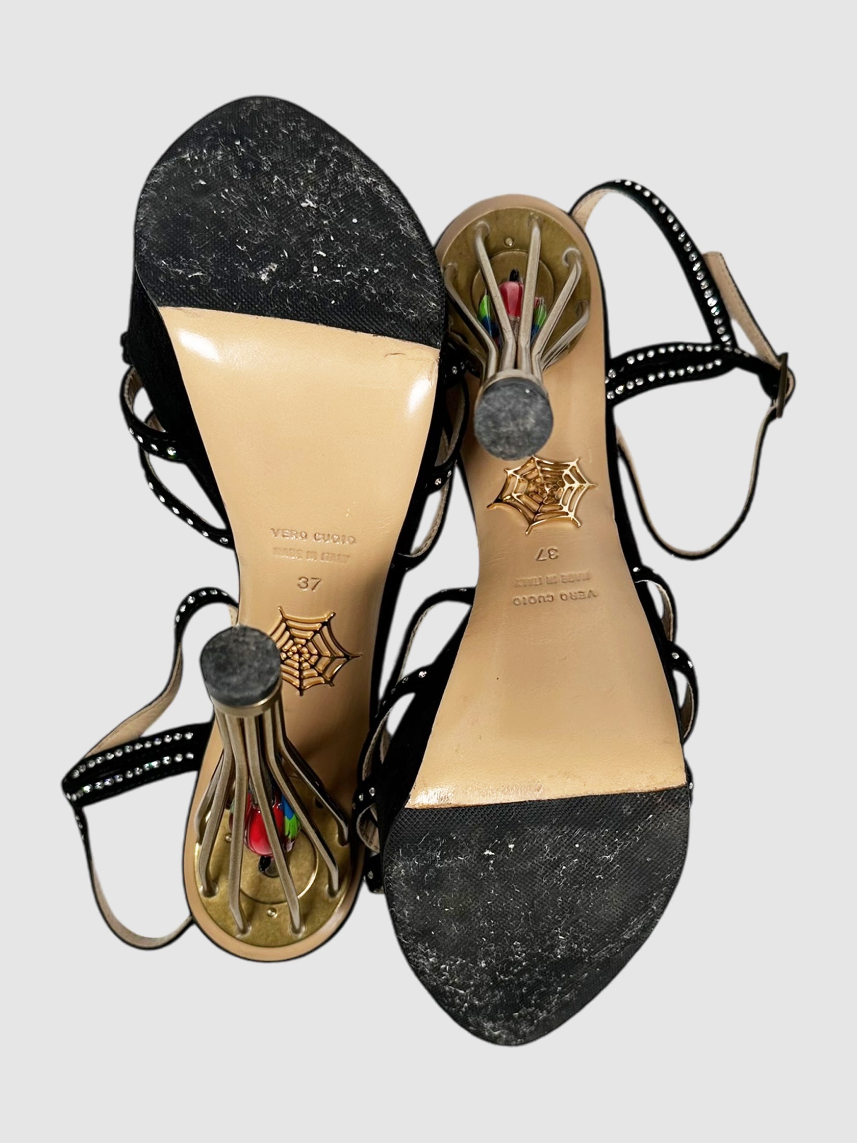 Birds of Paradise Cage Pumps - Size 37