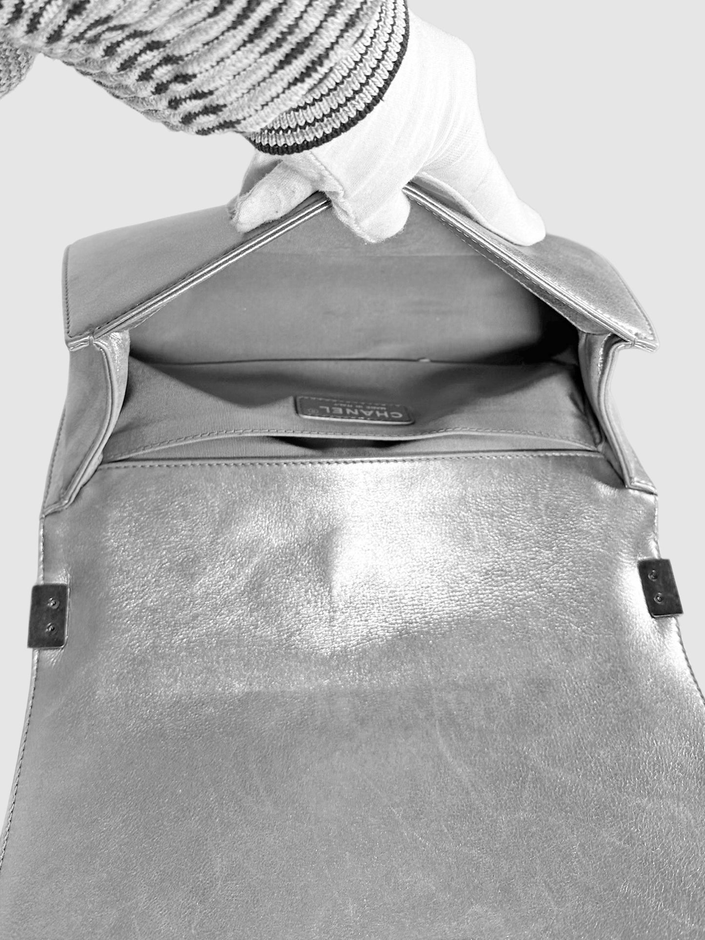 2014 Metallic Medium Boy Bag