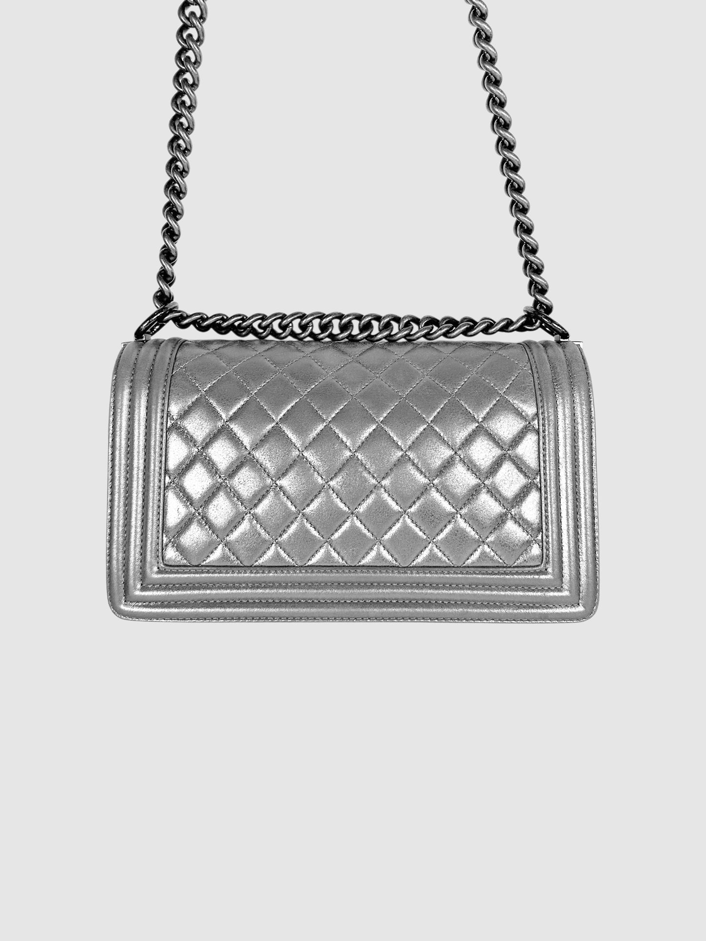 2014 Metallic Medium Boy Bag